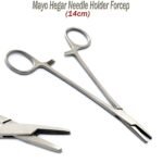 MAYO HEGAR NEEDLE HOLDER FORCEPS 14-cm DENTAL SURGICAL SUTURING INSTRUMENT CE - Image 2