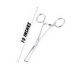 Dental Surgical Allis Tissue Forceps Teeth Stainless Steel Vet Clamps 10 Inches - Image 5